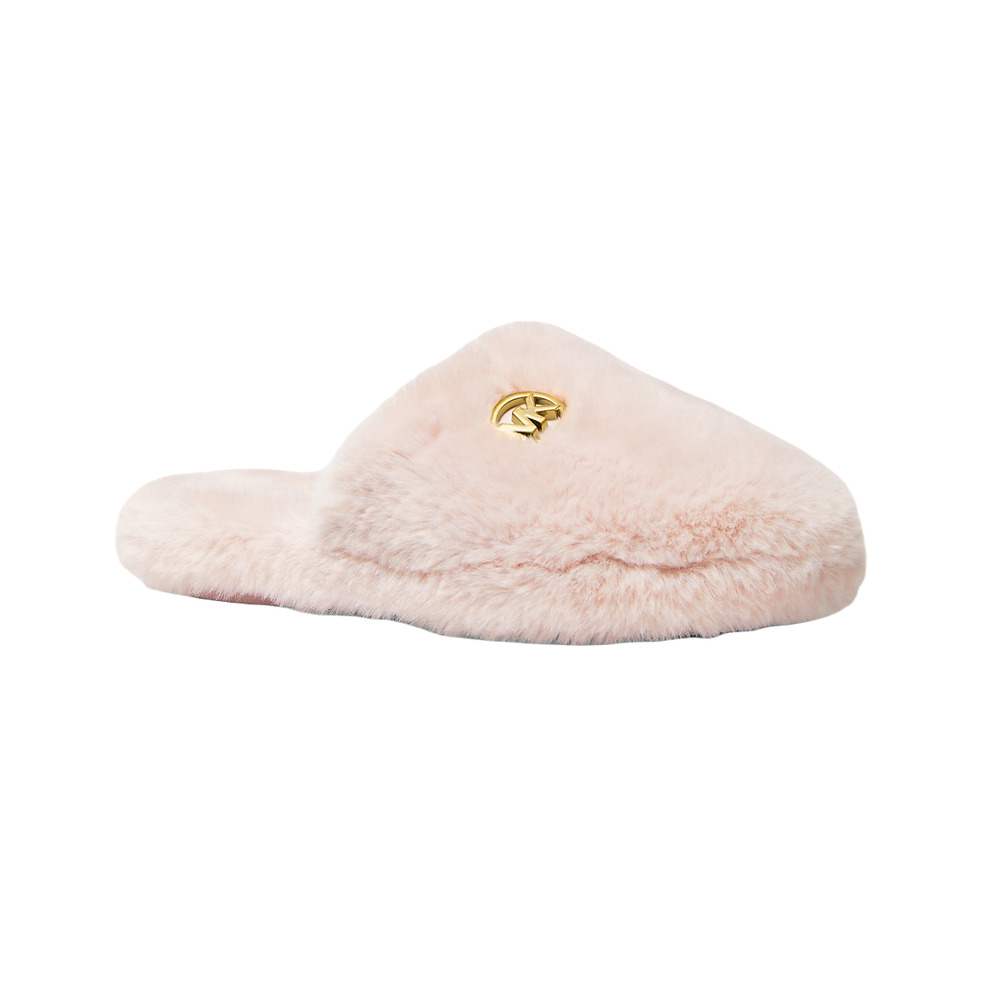 Michael Kors ALEXIS Closed Toe Faux Fur Slipper Shoe Pink 6/7/8/9/10 $125 Nib